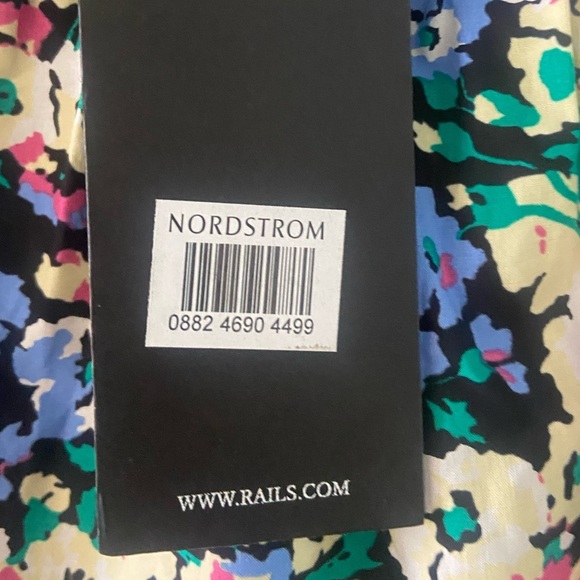 NWT Rails Carmen Multicolor Wildflower Meadow Floral Midi Dress Womens Size Med - Picture 15 of 15